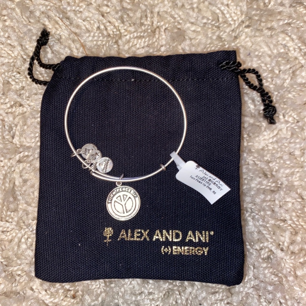 Alex and Ani “Turn Peace Up” Bracelet